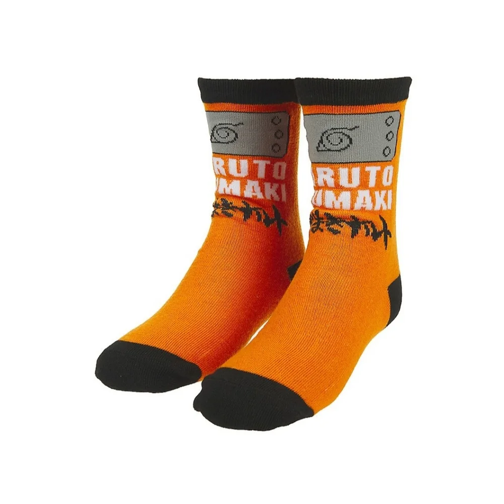 Naruto Noodle Box Boys 3-Pack Crew Socks Set